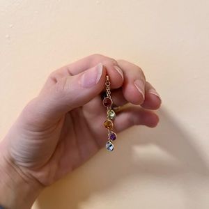Multi Stone Gemstone Pendant in 14k gold (stamped)